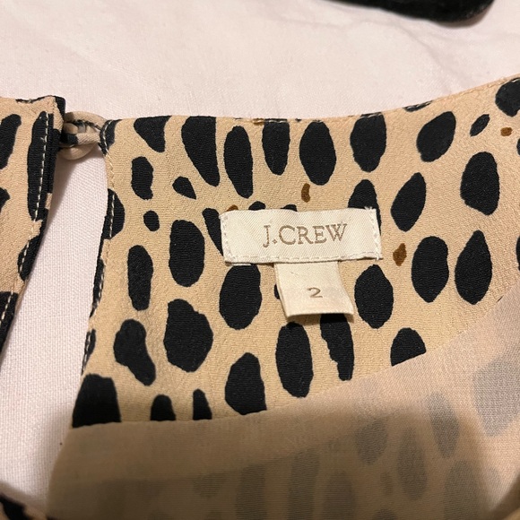 J. Crew Leopard Print Women's Dress (lined) - Picture 2 of 2